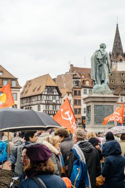Protesters gathered at Kleber Square protesting government's pla