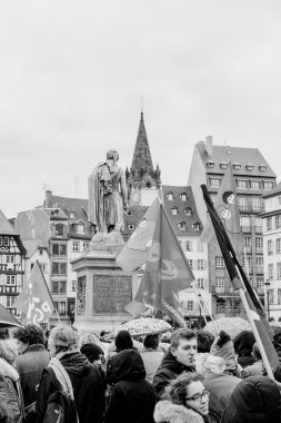 Protesters gathered at Kleber Square protesting government's pla