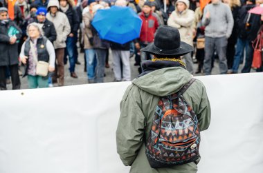 Protesters gathered at Kleber Square protesting government's pla