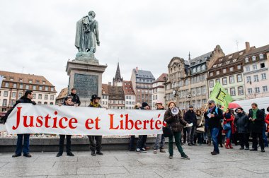 Protesters gathered at Kleber Square protesting government's pla