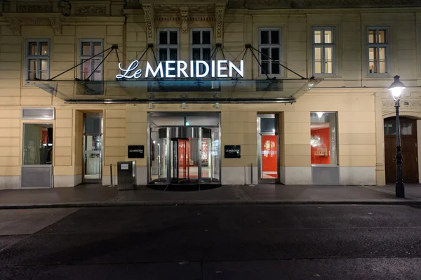 Le Meridien luxury hotel in the heart of Vienn — Zdjęcie stockowe