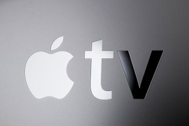 Apple TV logo on streaming device cover