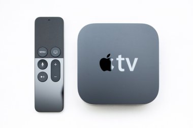 New Apple TV media streaming player microconsole with Siri Remot