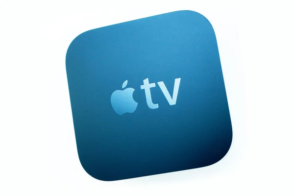 New Apple TV media streaming player microconsole — 图库照片