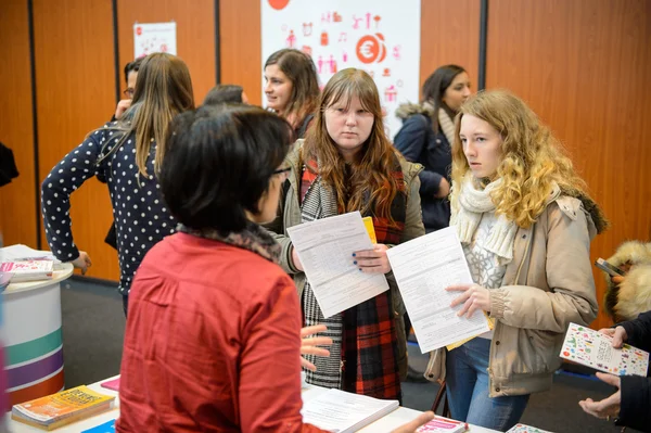 Educație Târg pentru a alege calea carierei și consiliere profesională — Fotografie, imagine de stoc