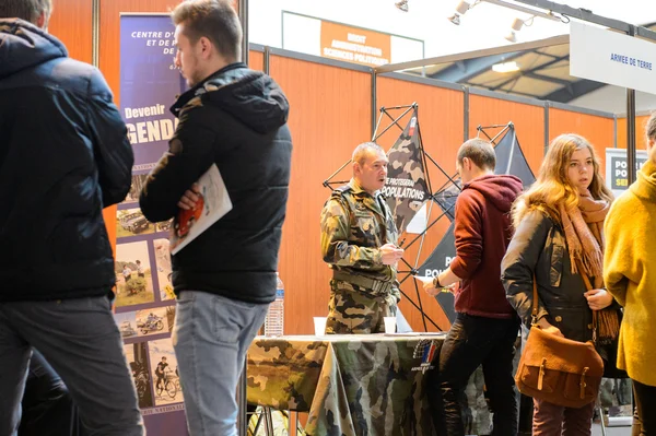 Educazione Fiera per scegliere il percorso di carriera e la consulenza professionale — Foto Stock