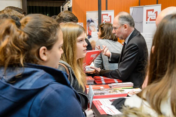 Education Fair to choose career path and vocational counseling — Stock Photo, Image