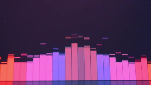 Barra Ecualizador Música Ecualizador Forma Onda Audio Animación Bucle Fondo — Vídeos de Stock