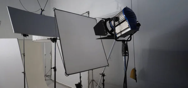 Equipos Luz Estudio Para Vídeo Película Foto Set Luces Para —  Fotos de Stock