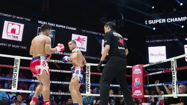 Bangkok Thailand November 2018 Oidentifierade Thailändska Och Utländska Boxningsspelare Konkurrens — Stockfoto