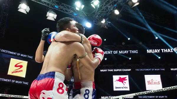 Bangkok Thailand November 2018 Oidentifierade Thailändska Och Utländska Boxningsspelare Konkurrens — Stockfoto