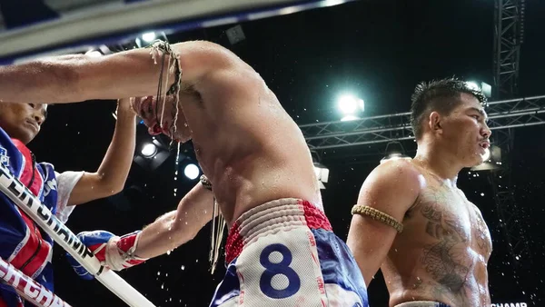 Bangkok Thailand November 2018 Unidentified Thai Foreign Boxing Players Competition — Stock Photo, Image