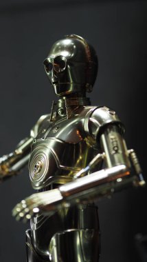Bangkok Tayland. 30 Nisan 2018. Yıldız Savaşları figürü. Portre resimleri. Oyuncak karakterler model olarak duruyor. Starwars Hasbro oyuncak koleksiyoncusu ve oyuncak yatırımcısı için aksiyon figürü koleksiyonu. Gerçekçi detaylar.
