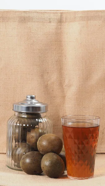 Monk Fruit Luo Han Guo Dried Fruits Healthy Sweetener Drink — Stock Photo, Image