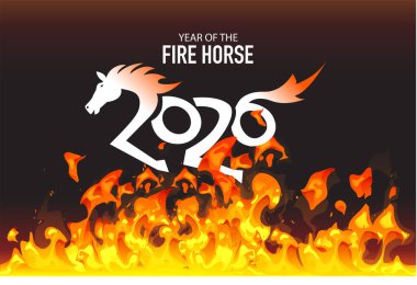 Mutlu 2026 Yeni Yıl Ateş Atı Çin Yeni Yılı