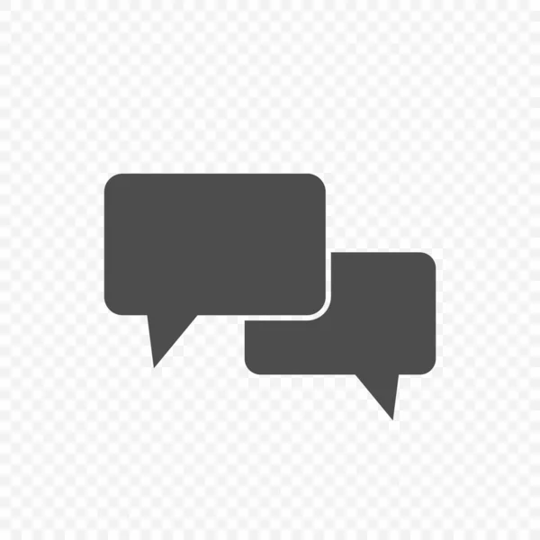 Chat Sprechblase Vektor Symbol Talk Zeichen — Stockvektor