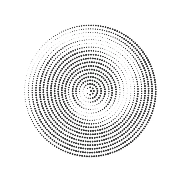 アブストラクト点線の半円パターン — ストックベクタ