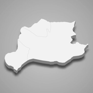 3d izometrik Bayburt haritası, Türkiye 'nin bir eyaletidir.