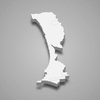 Callao 3d izometrik haritası, Peru 'nun bir bölgesidir.