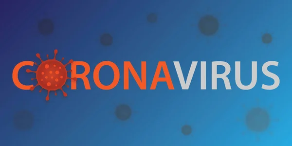 Coronavirus 2019 Ncov Design Sfondo Vettore Virus Umano — Vettoriale Stock