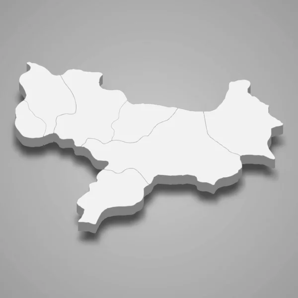 Mapa Isométrico Amasya Uma Província Turquia Ilustração Vetorial —  Vetores de Stock