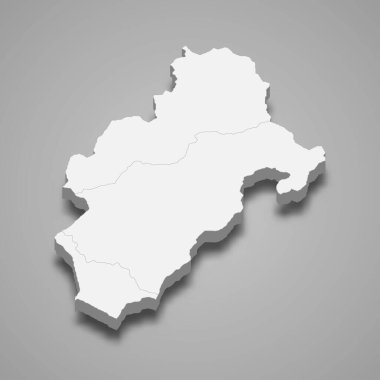 Moquegua 3d izometrik haritası Peru 'nun bir bölgesidir.