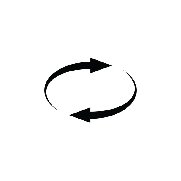 Girar girar icono de flecha. Recargar símbolo redondo — Vector de stock