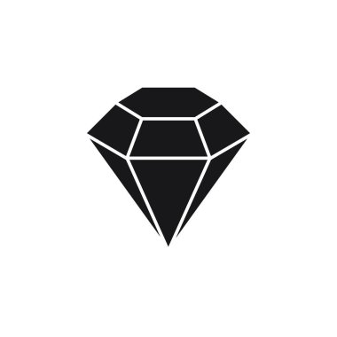 Elmas vektör simgesi. Gemstone sembolü