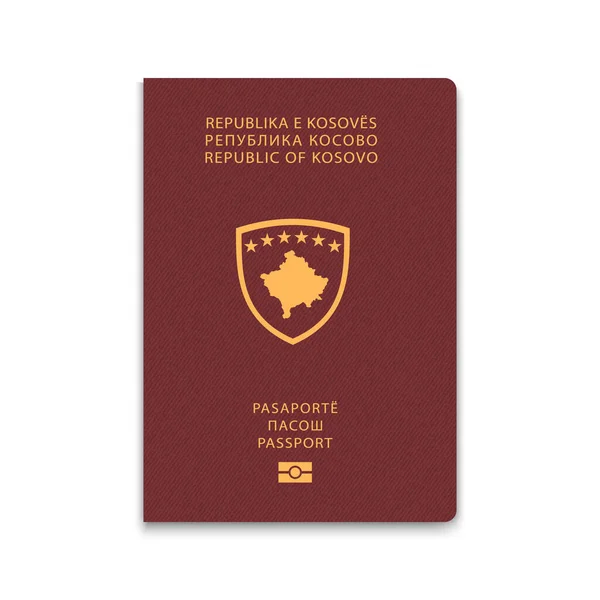 Διαβατήριο Κοσσυφοπεδίου Πρότυπο Ταυτότητας Πολίτη Εικονογράφηση Διανύσματος — Διανυσματικό Αρχείο