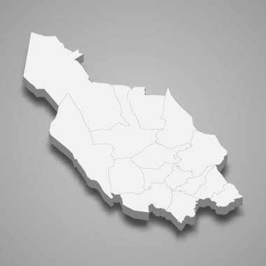 3d izometrik Dalarna İsveç 'in bir ilçesidir.