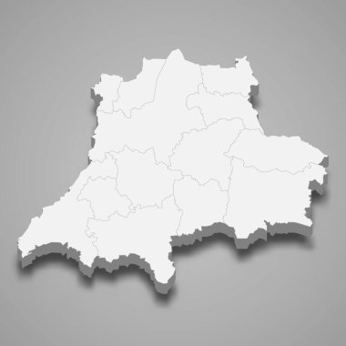 3d izometrik Jonkoping, İsveç 'in bir ilçesidir.