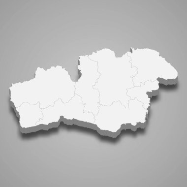 3d izometrik Kronoberg İsveç ilinin bir ilçesidir.