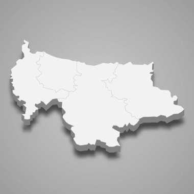 Mymensingh 3d izometrik haritası Bangladeş 'in bir bölümüdür.