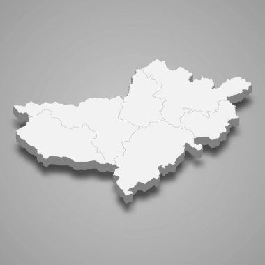 3d izometrik Nograd Macaristan 'ın bir ilçesidir.