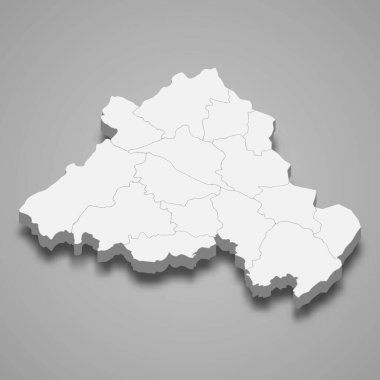 3d izometrik Portalegre Portekiz 'in bir ilçesidir.