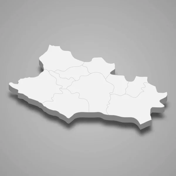 Ισομετρικός Χάρτης Του Lorestan Είναι Μια Επαρχία Του Ιράν Διανυσματική — Διανυσματικό Αρχείο