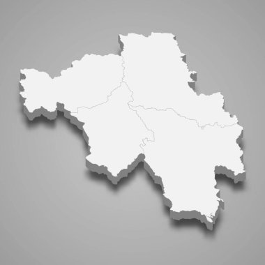 Bago 'nun 3d izometrik haritası Myanmar' ın bir bölgesidir.