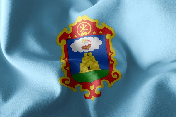 Illustration Flagge Von Ayacucho Ist Eine Region Von Peru Auf — Stockfoto