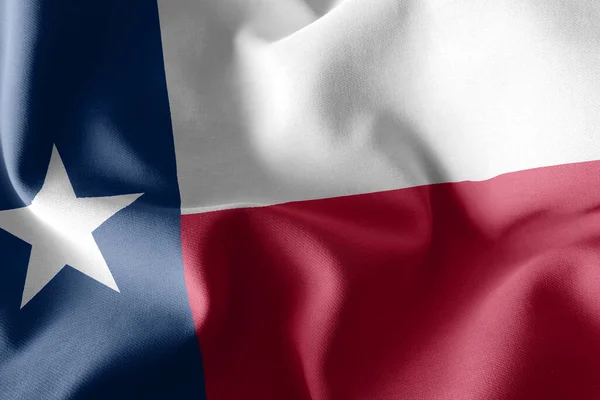 Bandera Texas Una Región Estados Unidos Ondeando Sobre Fondo Textil — Foto de Stock