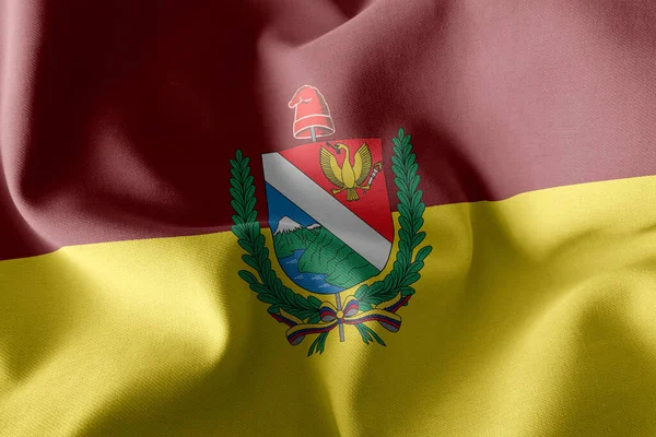 Drapeau Illustration Tolima Est Une Région Colombie Agitant Sur Fond — Photo