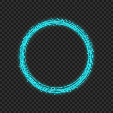 Işık efektli vektör neon çerçeve. Parlak dikdörtgen pankart. Siyah arka planda izole edilmiş. Tasarımınız için şablon