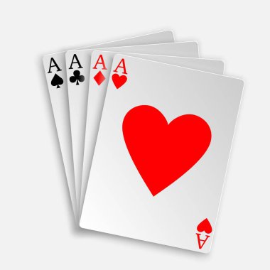 3D royal floş poker el şablonu tasarımınız için