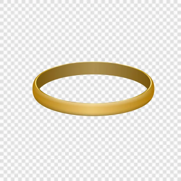 Золотые Обручальные Кольца Изолированный Шаблон Вашего Дизайна — стоковый вектор