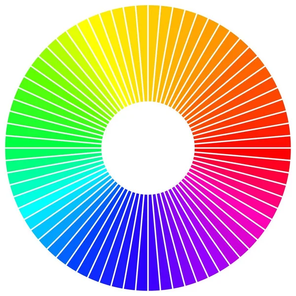 Κλιμακωτός Κύκλος Χρωμάτων Ουράνιου Τόξου Απομονωμένη Διανυσματική Απεικόνιση Λευκό Φόντο — Διανυσματικό Αρχείο