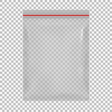 Atıştırmalıklar, cipsler, şeker, baharatlar için 3d Şeffaf Paketleme, tasarımınız için şablon