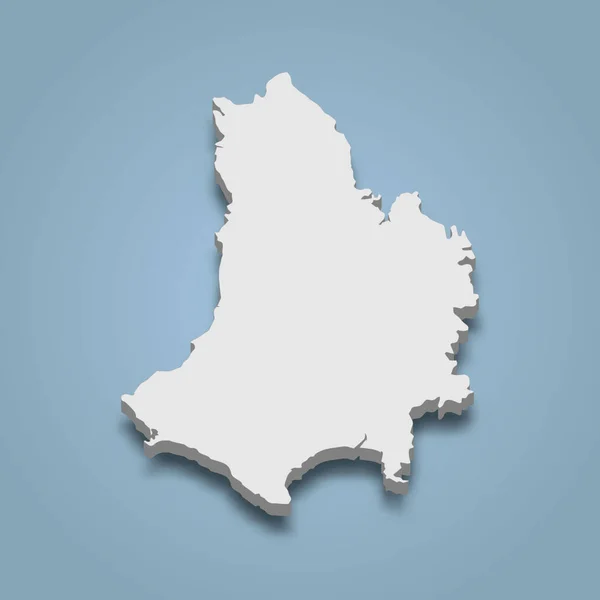 3次元のカタンデール地図はフィリピンの島で 孤立したベクトル図である — ストックベクタ