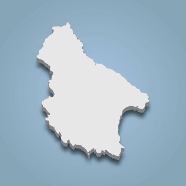 3d izometrik Cythera, İyon Adaları 'nda bulunan bir adadır.