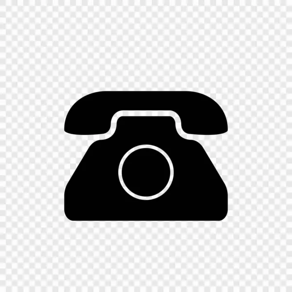 Régi Telefon Vektor Ikon Vintage Retro Szimbólum — Stock Vector