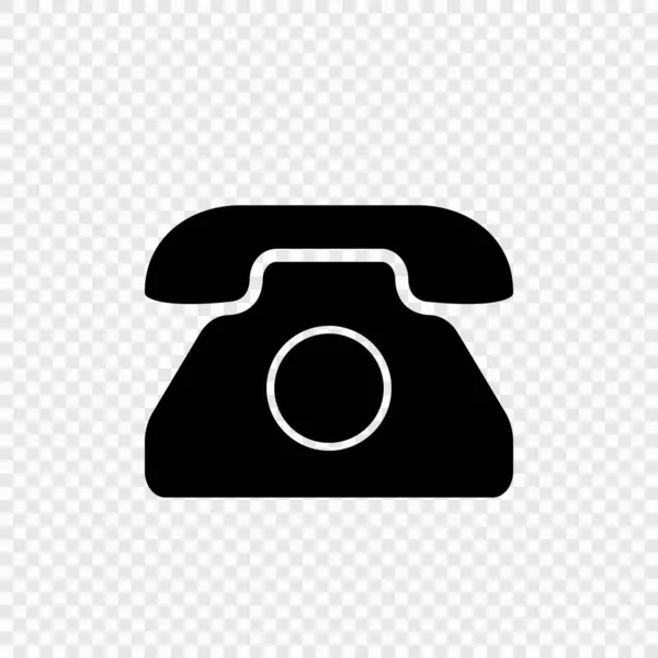 Oud Telefoon Vectoricoon Vintage Retro Symbool — Stockvector