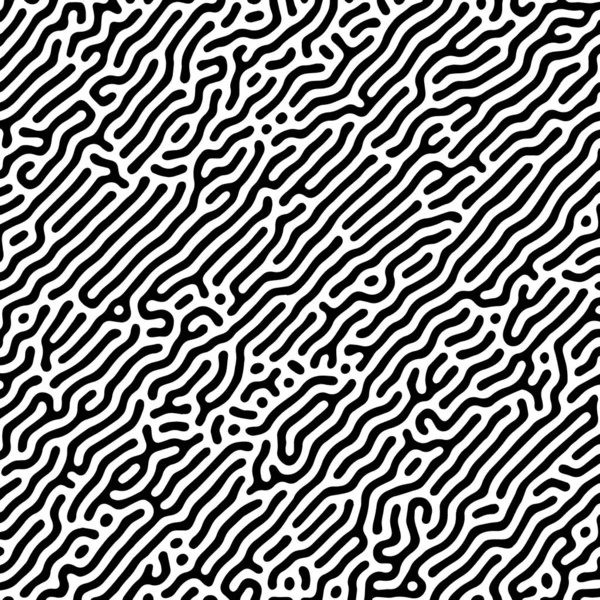 矢量黑白有机圆形线条图案 生物学背景 — 图库矢量图片